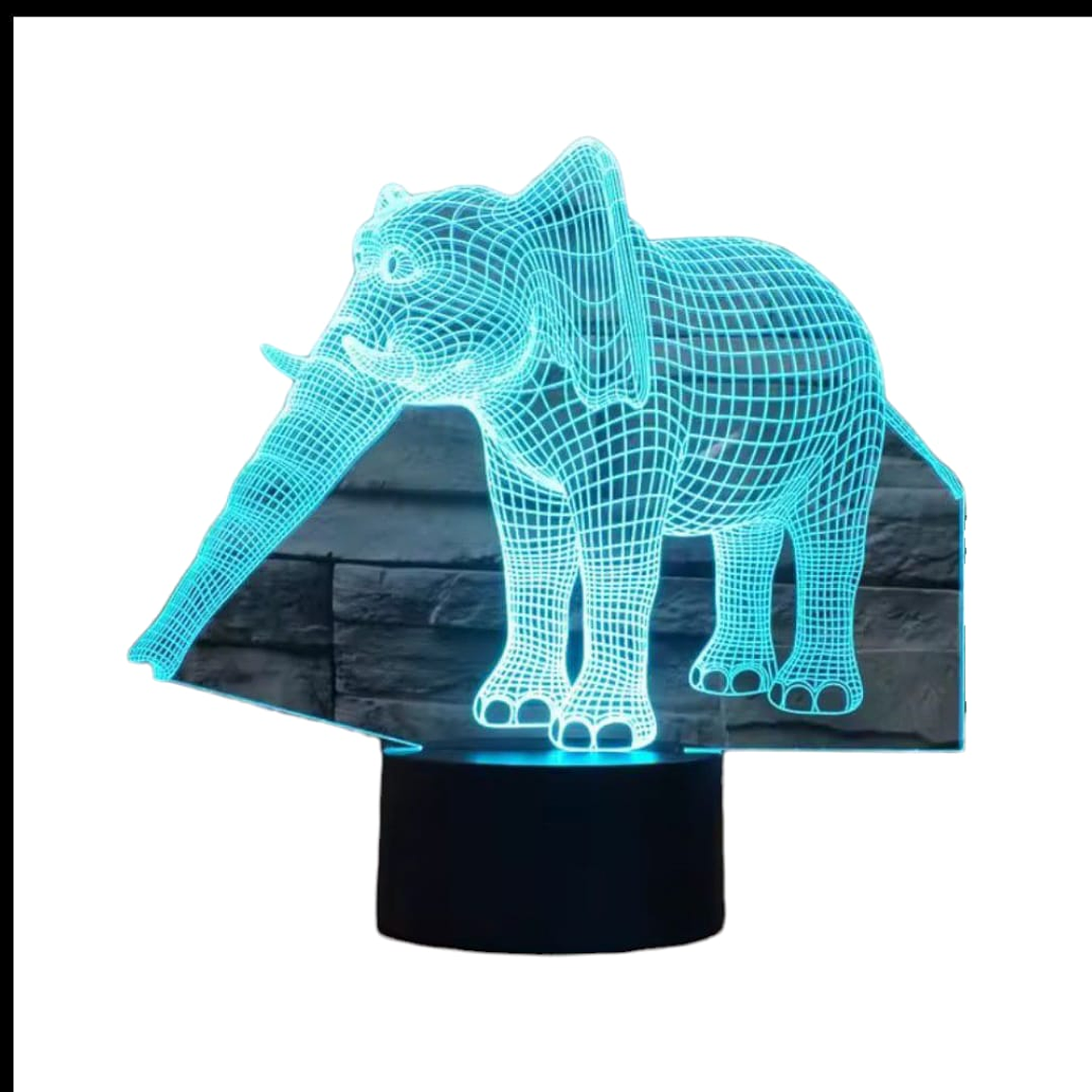 Lampara 3D Elefante de 7 colores 6
