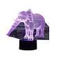 Lampara 3D Elefante de 7 colores - Miniatura 1
