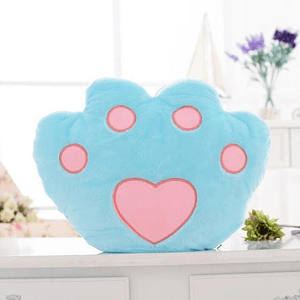 Cojin Led Huella Celeste