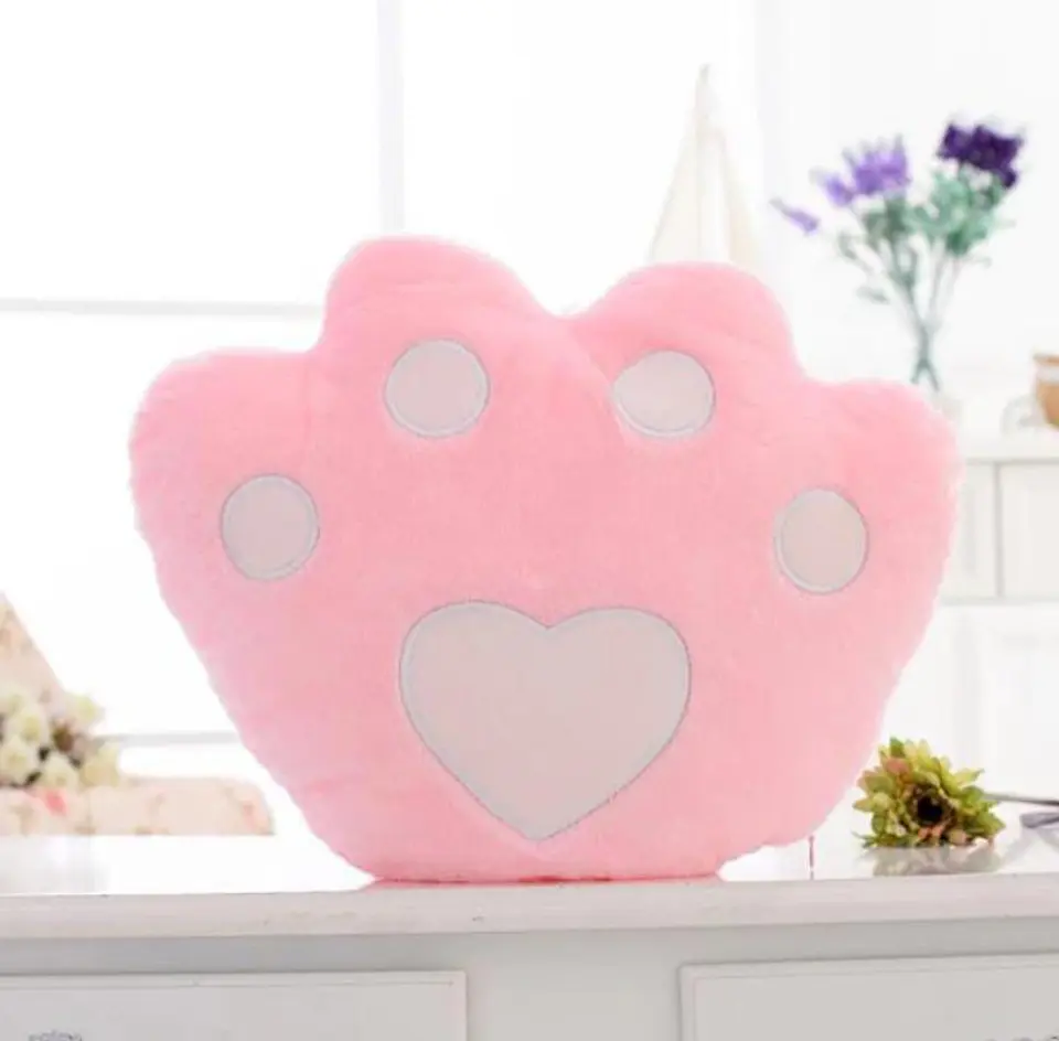 Cojin Led Huella Rosado 1