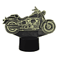 Lampara 3D Moto Harley Davidson de 7 colores - Miniatura 4