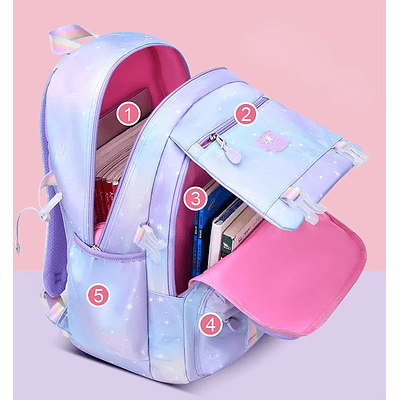 Mochila Arcoíris azul violeta