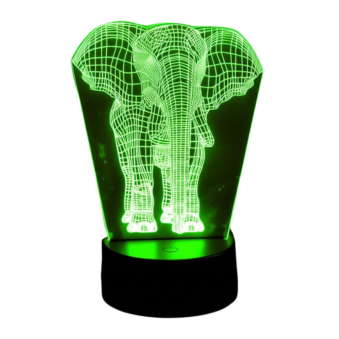Lampara 3D Elefante de 7 colores 3