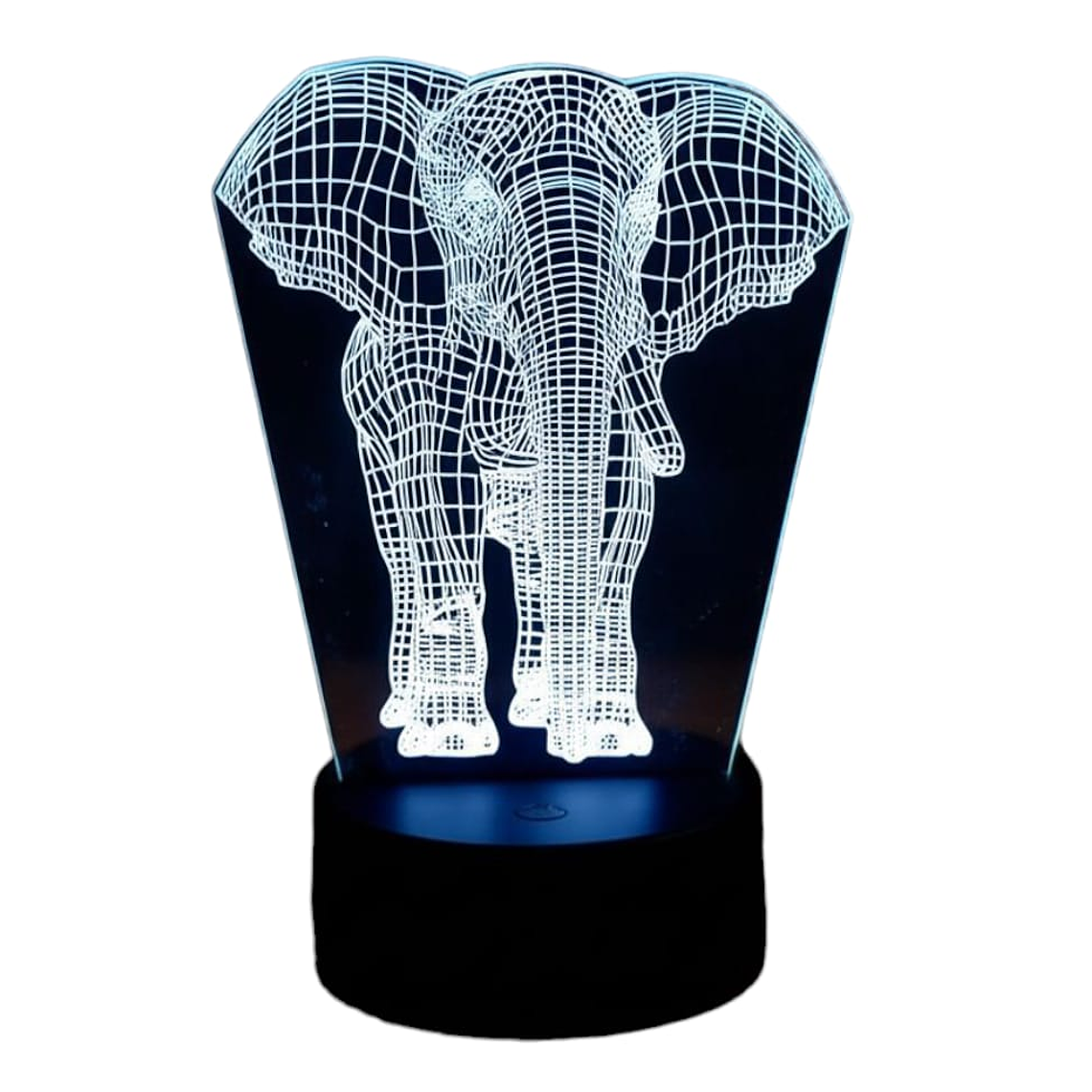 Lampara 3D Elefante de 7 colores 1