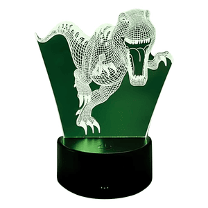 Lampara 3D Dinosaurio de 7 colores