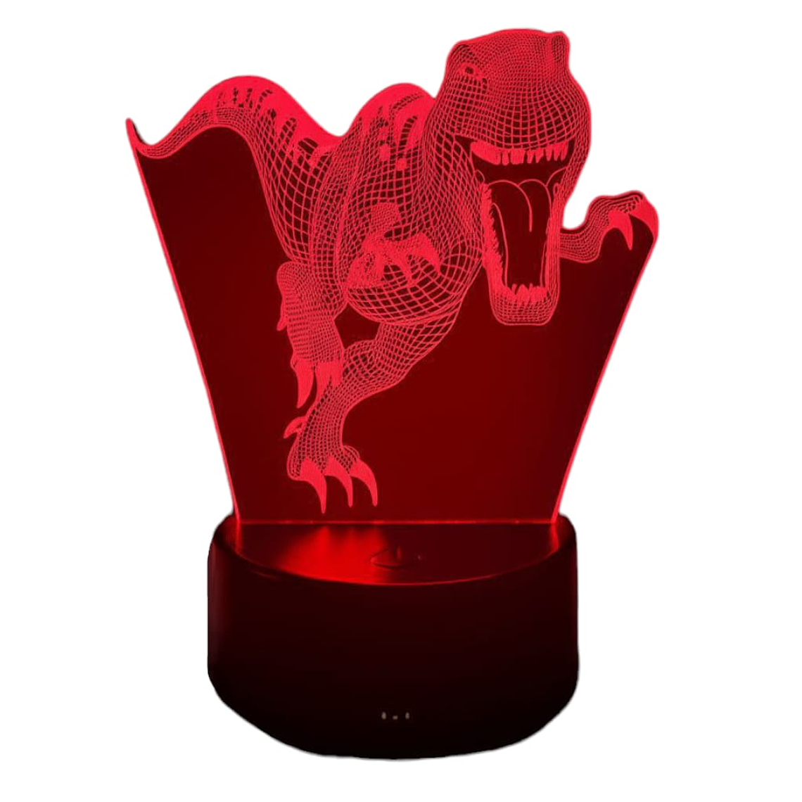 Lampara 3D Dinosaurio de 7 colores 2