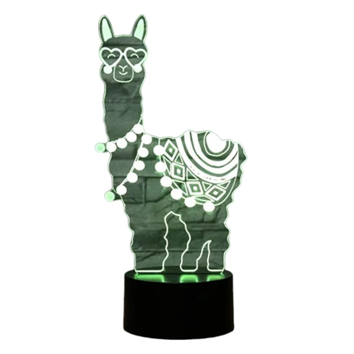 Lampara ilusión 3D Llama de 7 colores 1