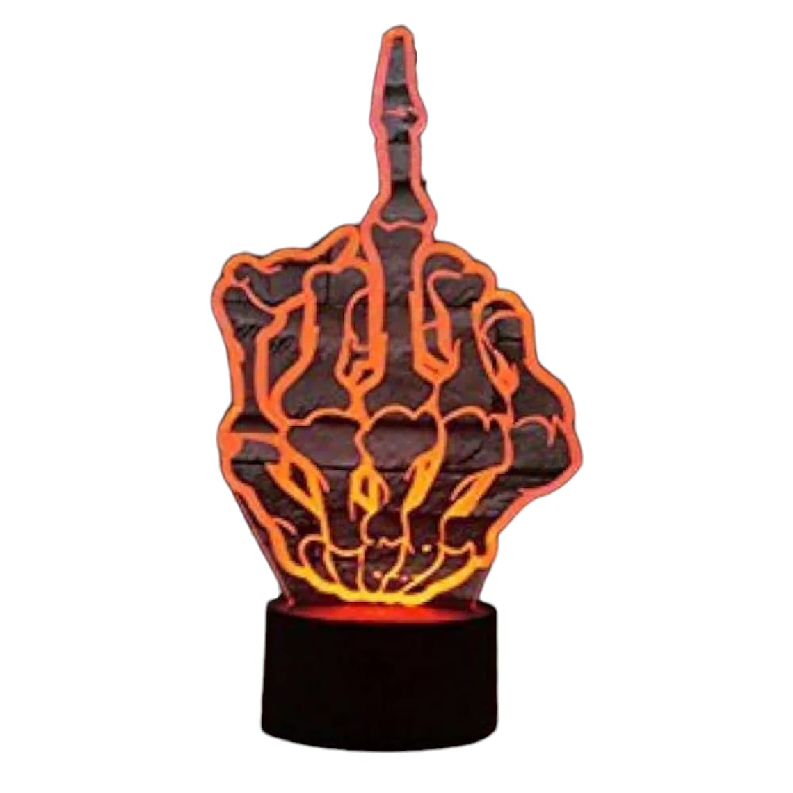Lampara ilusión 3D dedo arriba de 7 colores 1