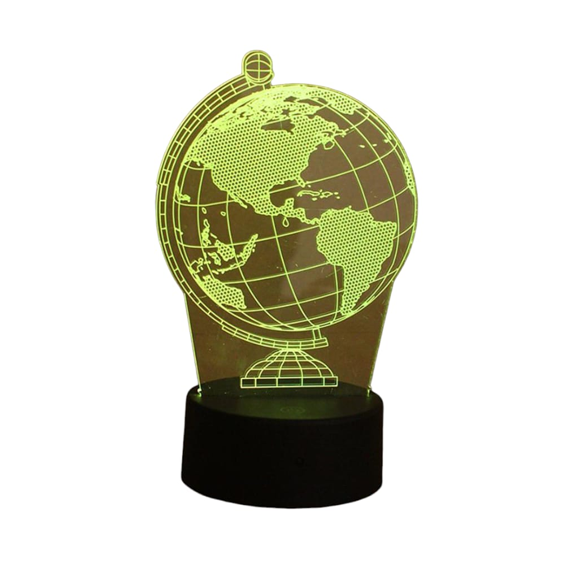 Lampara 3D Globo Terraqueo de 7 colores 3