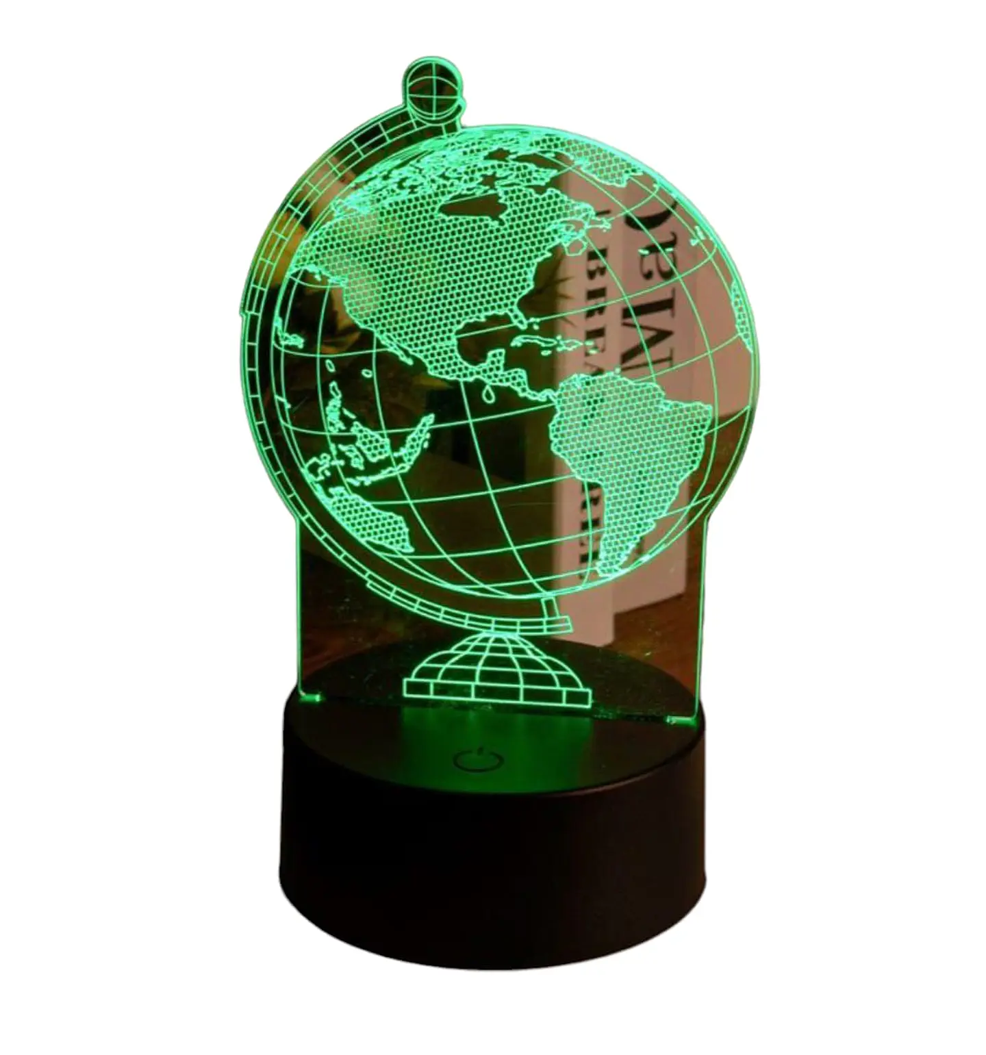 Lampara 3D Globo Terraqueo de 7 colores 1