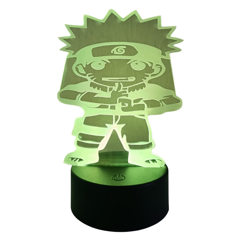 Lámpara LED 3D Naruto 7 Colores con Caja de Regalo 2