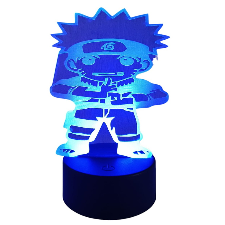 Lámpara LED 3D Naruto 7 Colores con Caja de Regalo 1