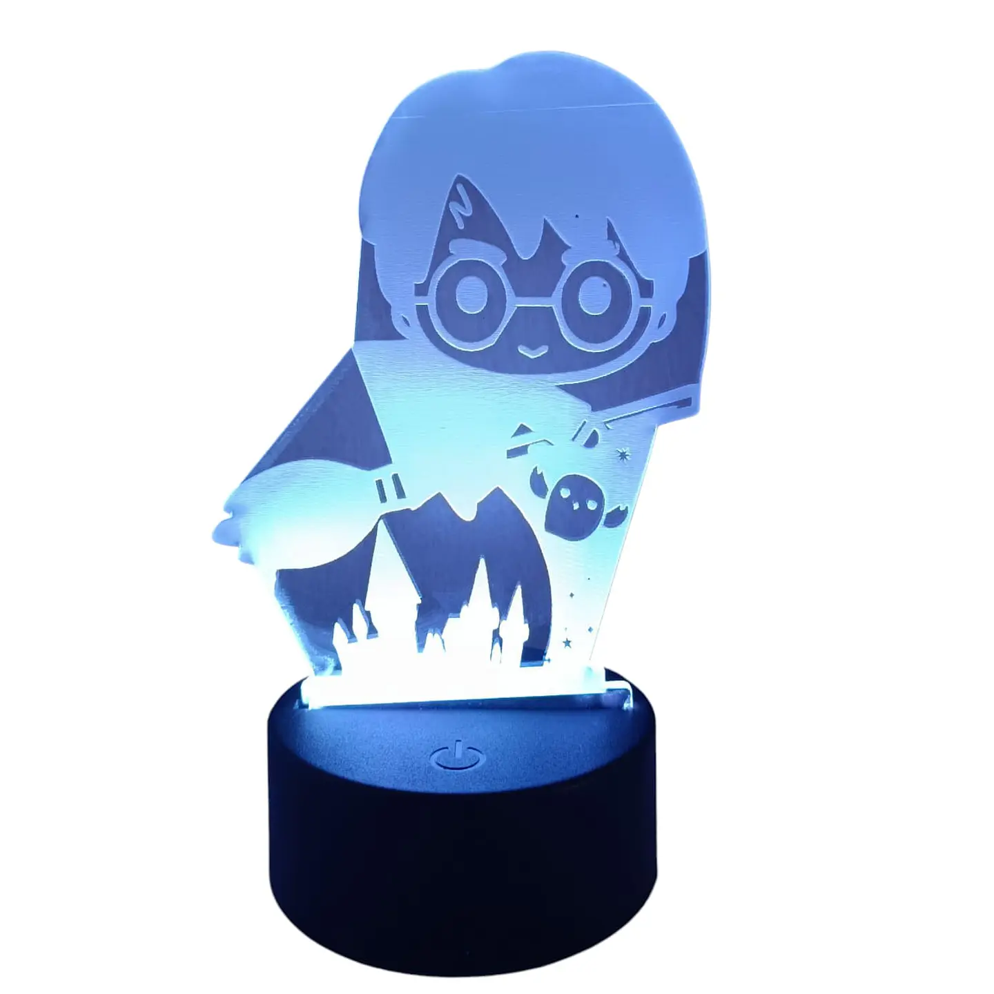 Lámpara LED 3D Harry Potter 7 Colores con Caja de Regalo 1