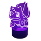 Lámpara LED 3D Pokémon Bulbasaur 7 Colores con Caja de Regalo - Miniatura 4