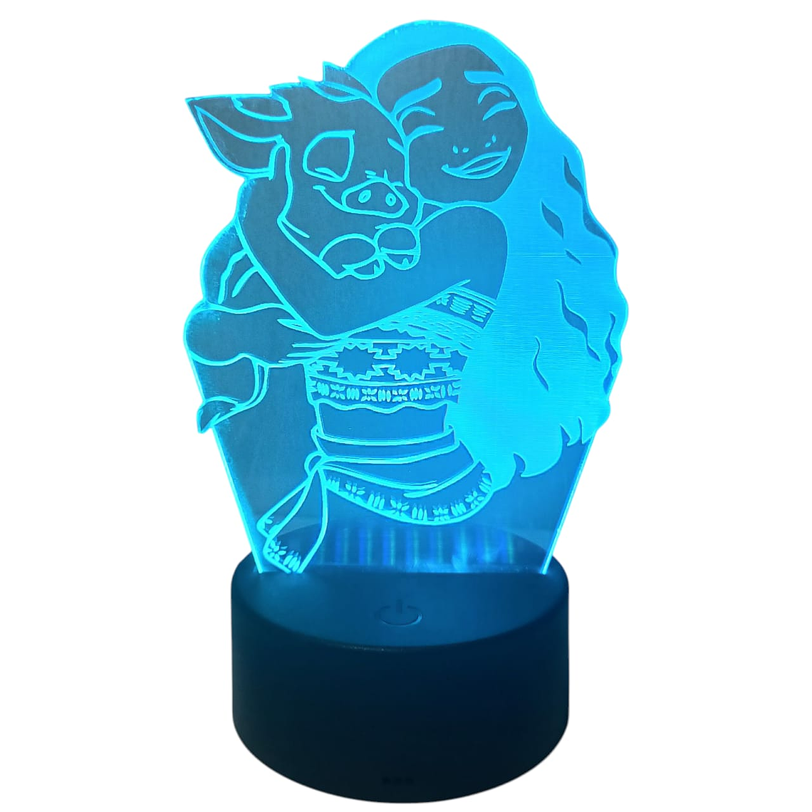 Lampara 3D Moana de 7 colores 4