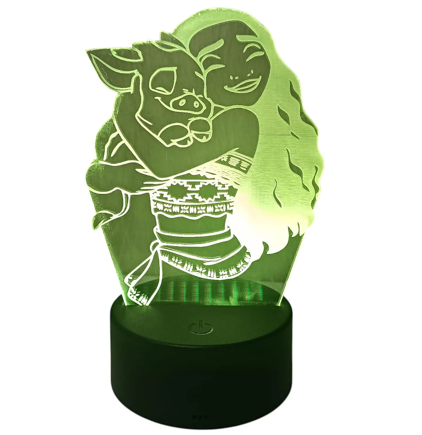 Lampara 3D Moana de 7 colores 1