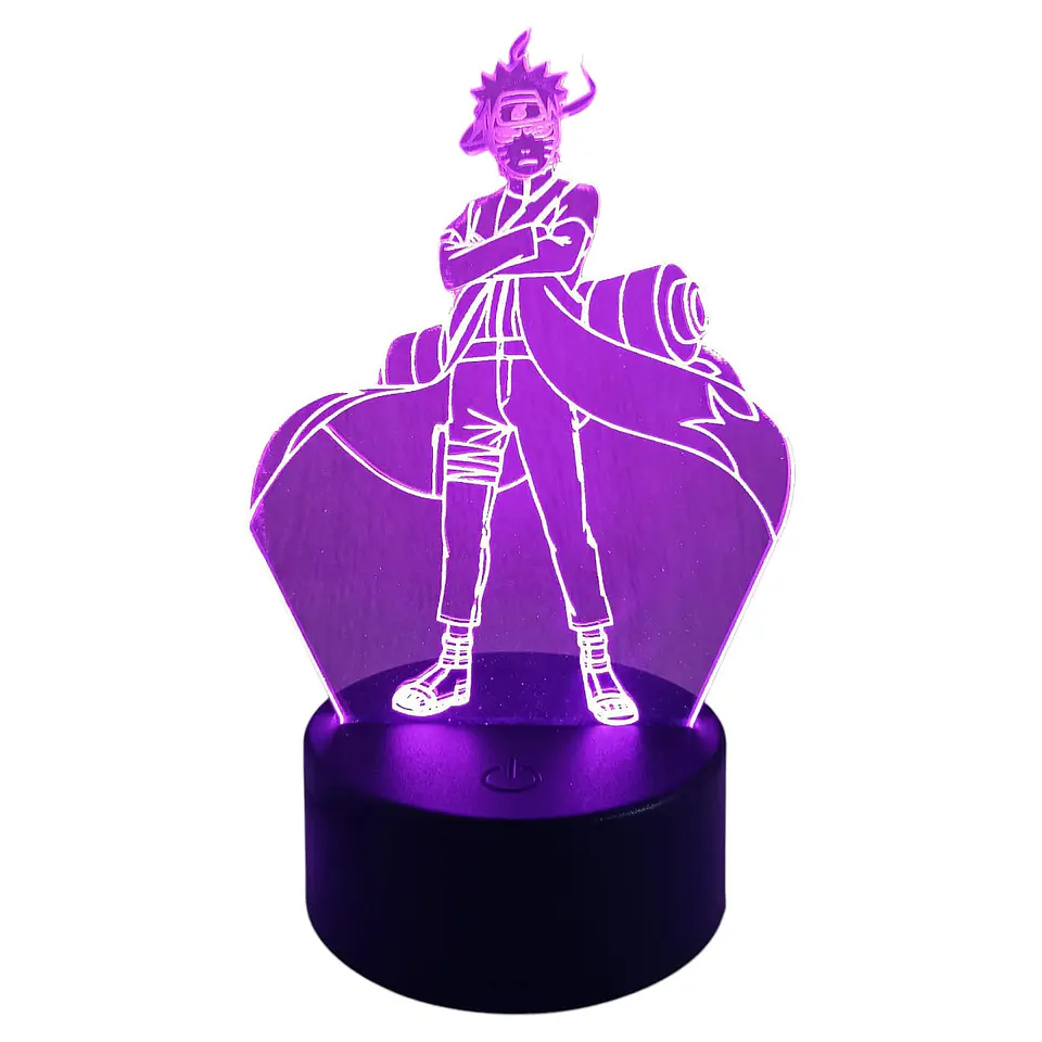 Lampara 3D Naruto de 7 colores 2