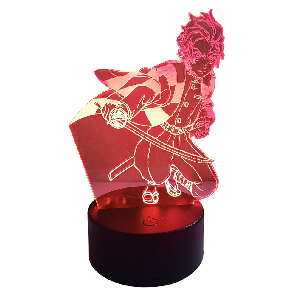 Lampara 3D Tanjiro 7 colores