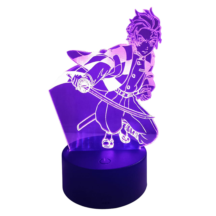 Lampara 3D Tanjiro 7 colores 3