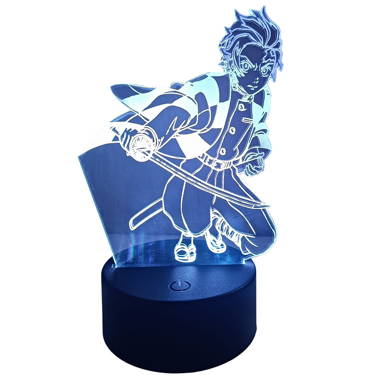 Lampara 3D Tanjiro 7 colores 2