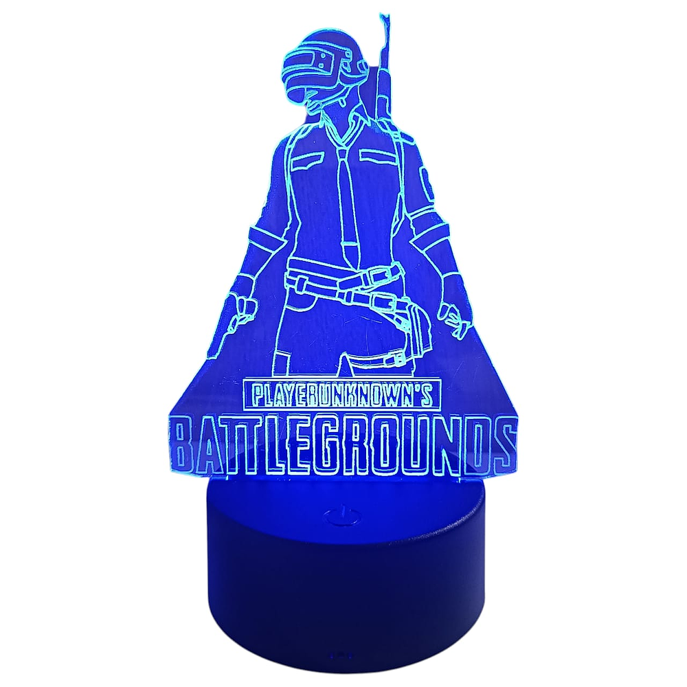 Lampara 3D PUBG Battlegrounds De  7 colores