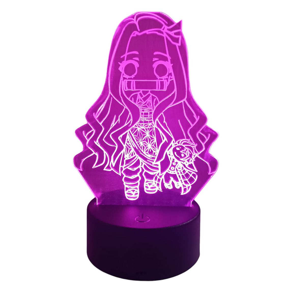 Lampara 3D Nezuko Chibi De 7 colores 3