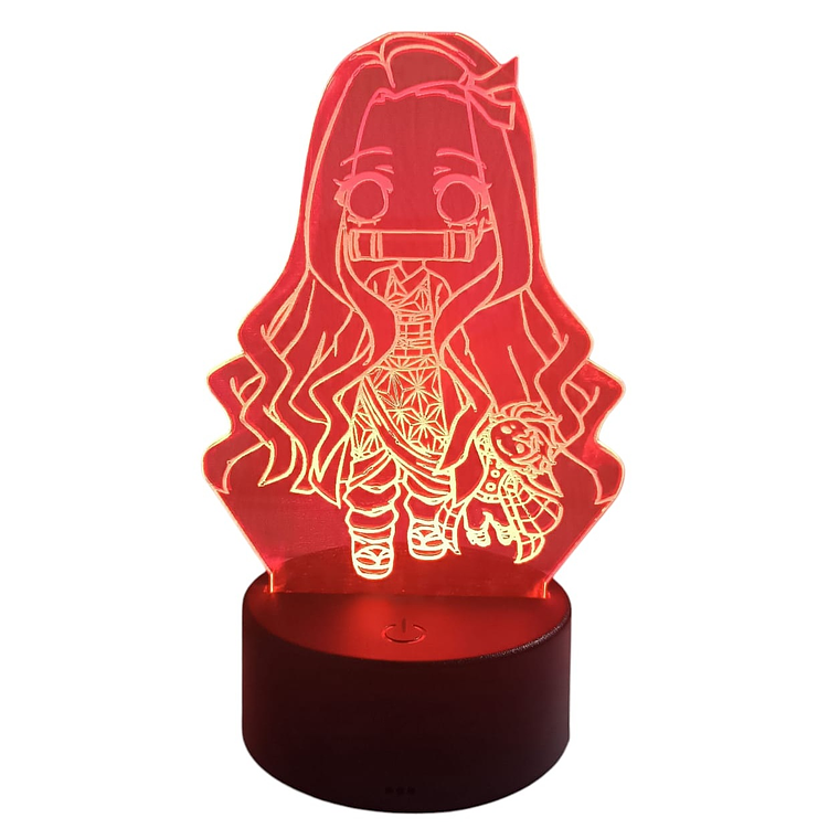 Lampara 3D Nezuko Chibi De 7 colores 2