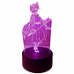 Lampara 3D Demon Slayer Kocho  7 colores - Miniatura 3