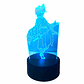 Lampara 3D Demon Slayer Kocho  7 colores - Miniatura 2