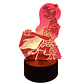 Lampara 3D Encanto Isabella de 7 colores - Miniatura 3
