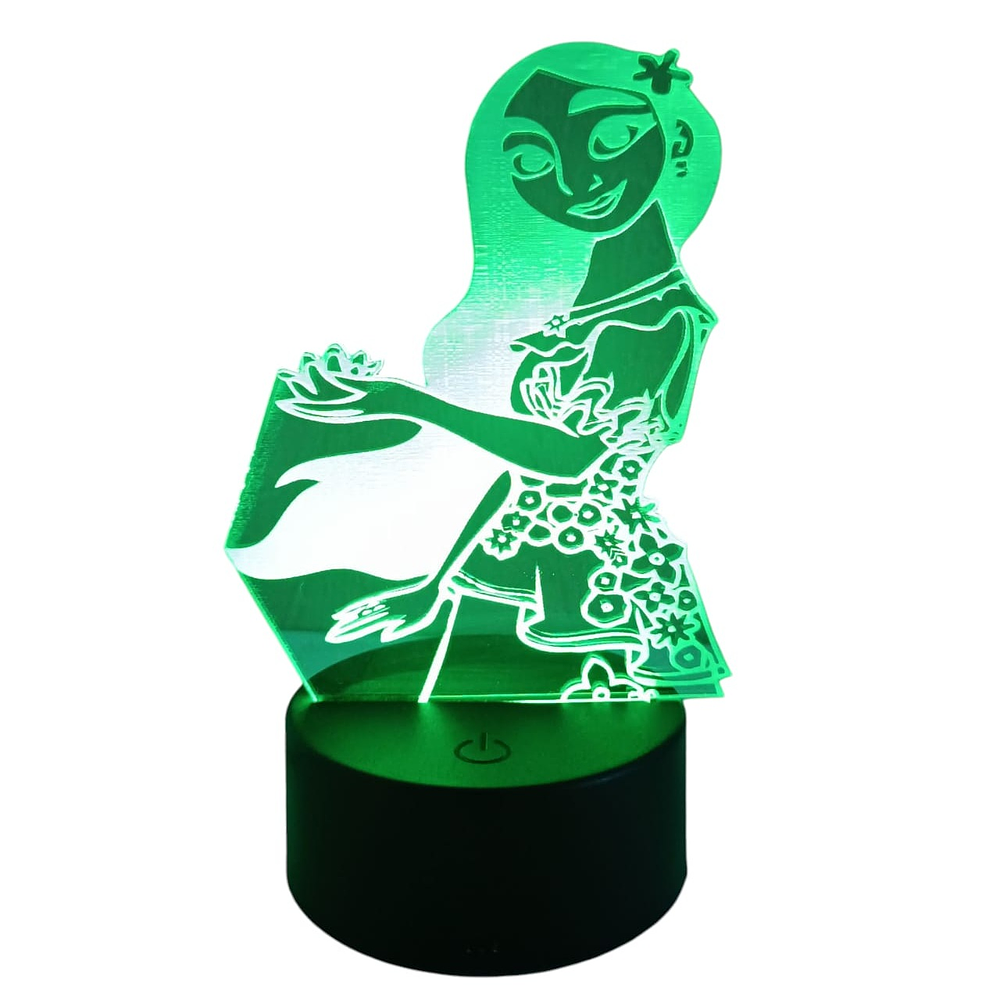 Lampara 3D Encanto Isabella de 7 colores