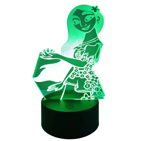Lampara 3D Encanto Isabella de 7 colores