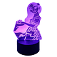 Lampara 3D Encanto Isabella de 7 colores - Miniatura 2