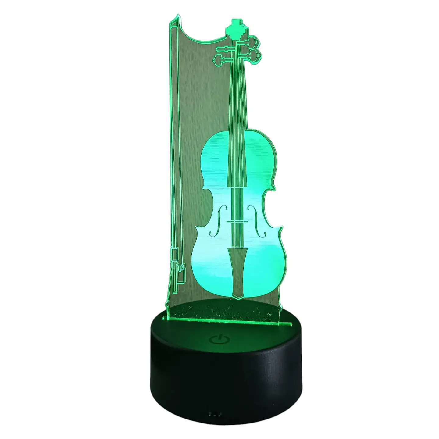 Lampara 3D Violin de 7 colores  3