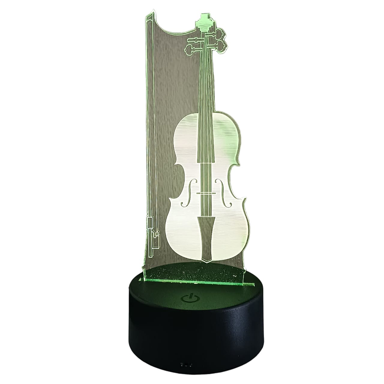 Lampara 3D Violin de 7 colores  4