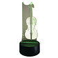 Lampara 3D Violin de 7 colores  - Miniatura 4