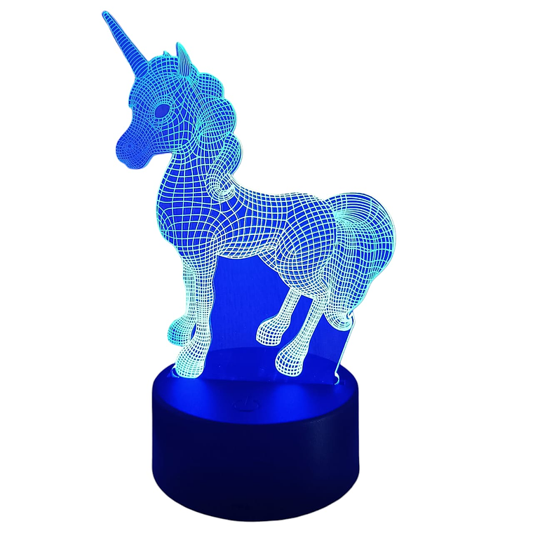 Lampara 3D Unicornio Magico de 7 colores 4