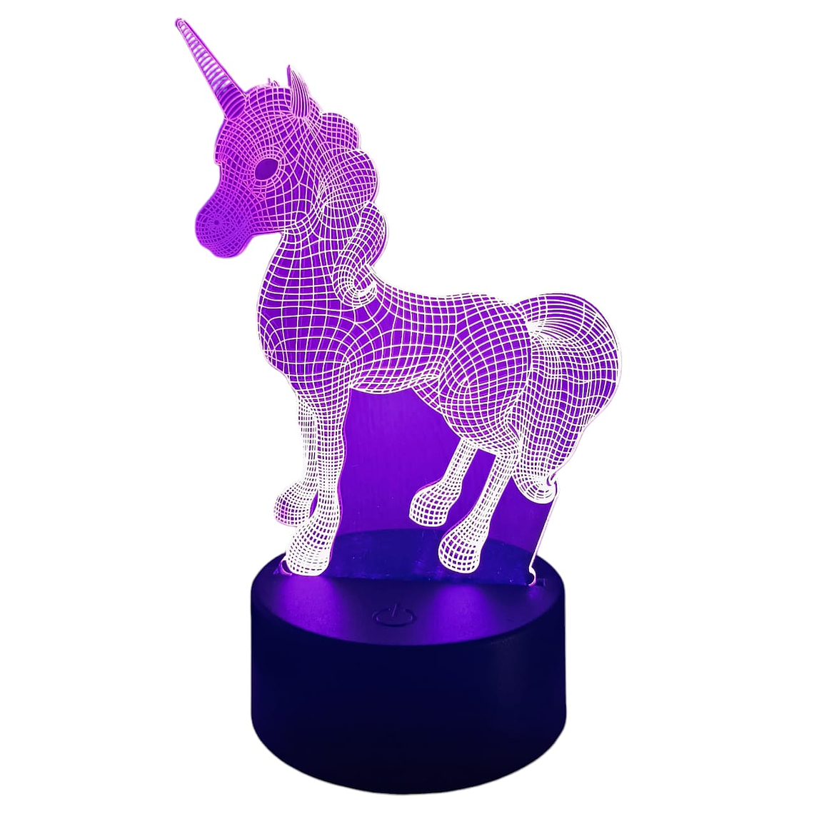 Lampara 3D Unicornio Magico de 7 colores 3
