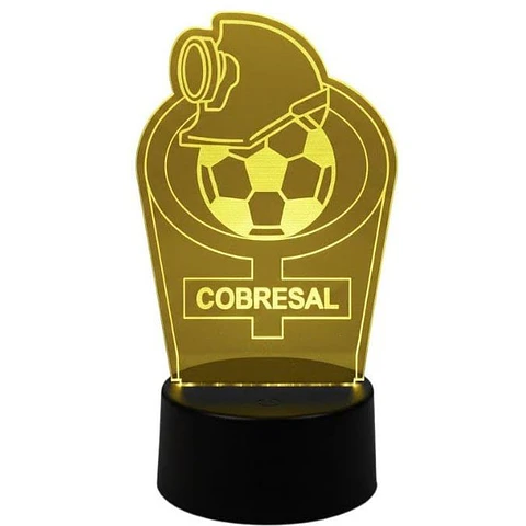 Lampara 3D Cobresal de 7 colores