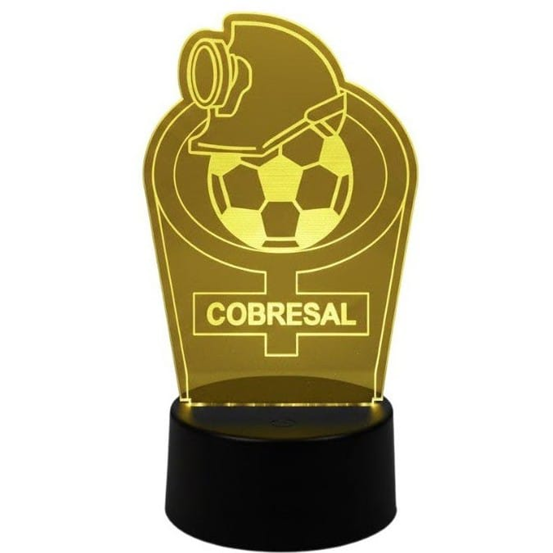 Lampara 3D Cobresal de 7 colores 1