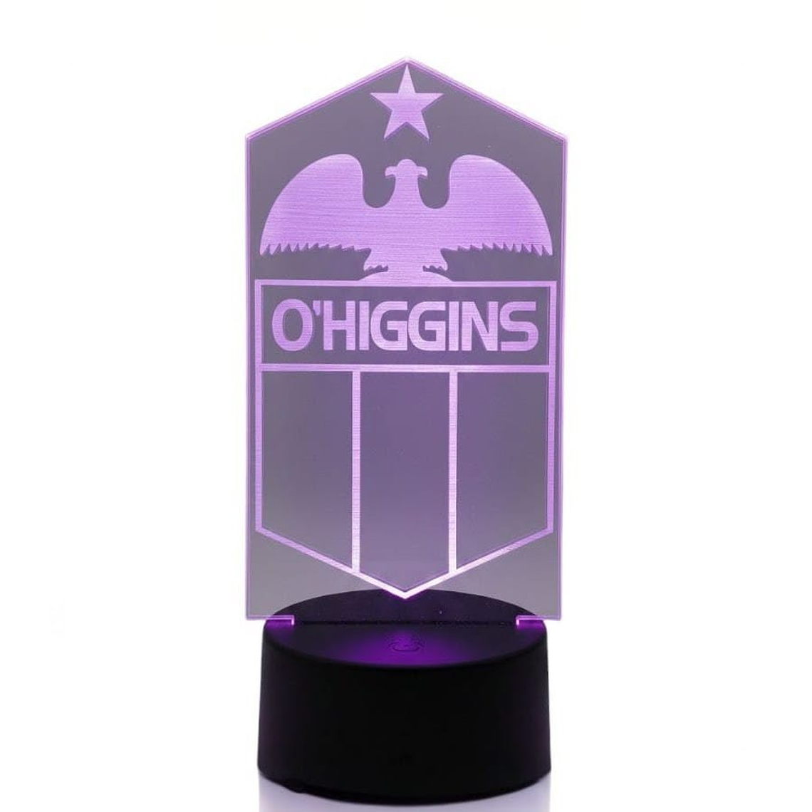 Lampara 3D O'Higgins de 7 colores 3