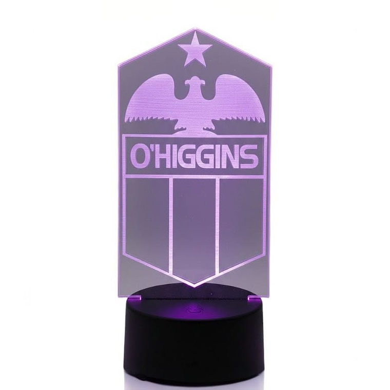 Lampara 3D O'Higgins de 7 colores 3