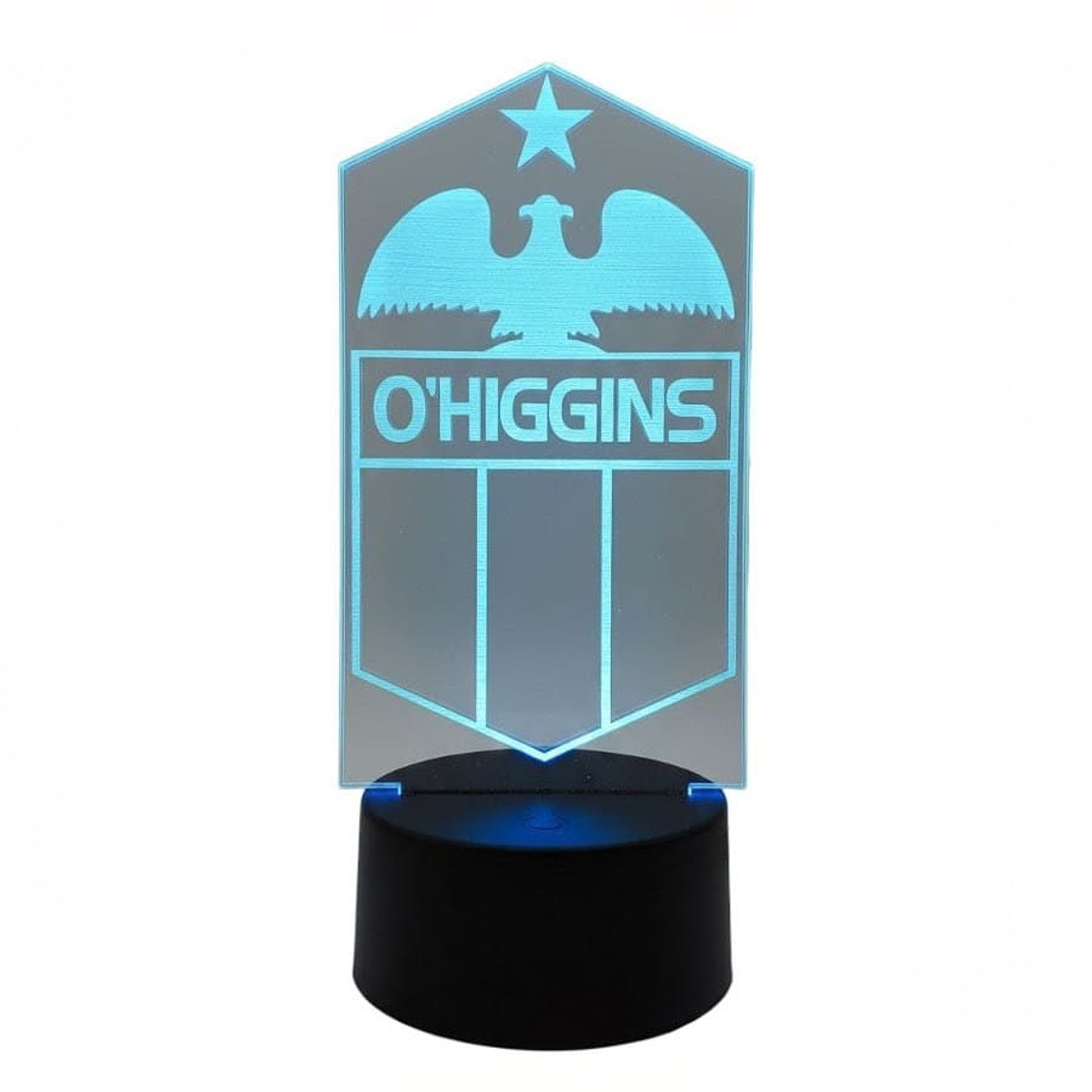 Lampara 3D O'Higgins de 7 colores 2