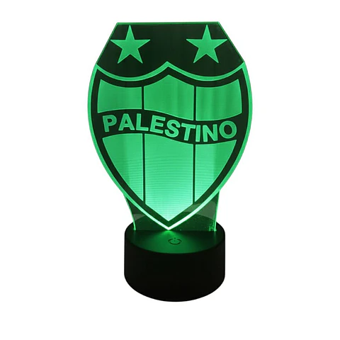 Lampara 3D Palestino de 7 colores