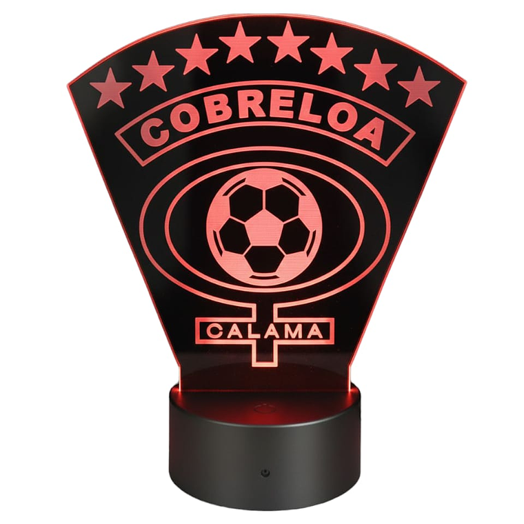 Lampara 3D Cobreloa de 7 colores 4