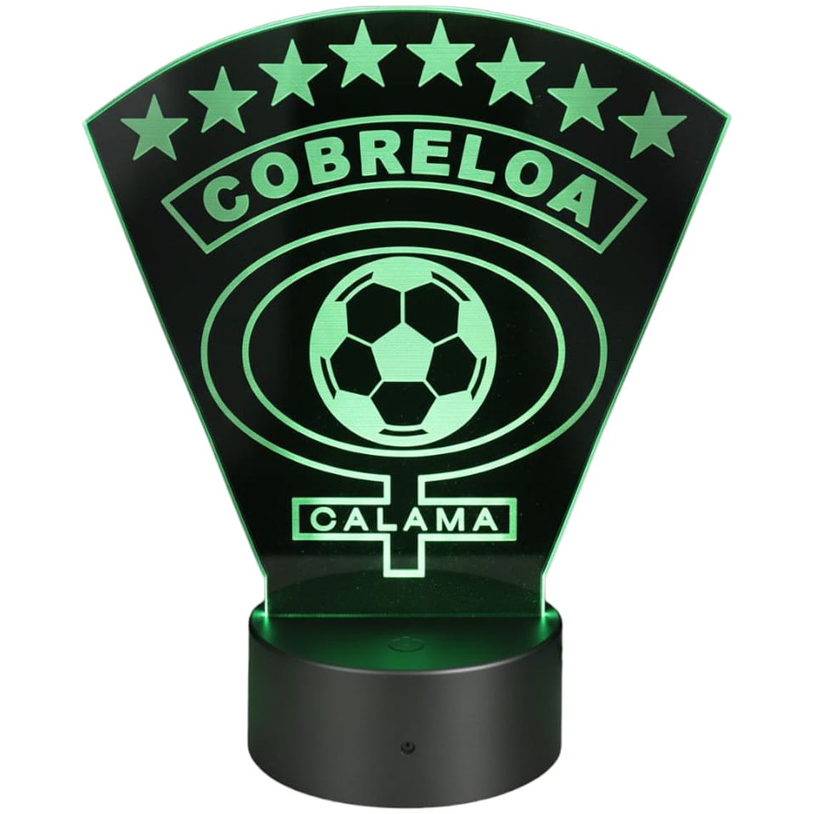 Lampara 3D Cobreloa de 7 colores 3
