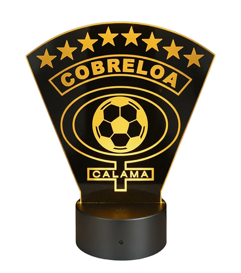 Lampara 3D Cobreloa de 7 colores