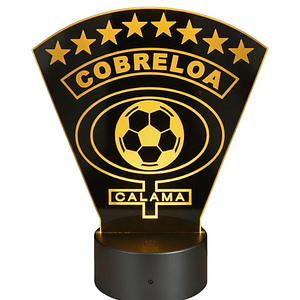 Lampara 3D Cobreloa de 7 colores
