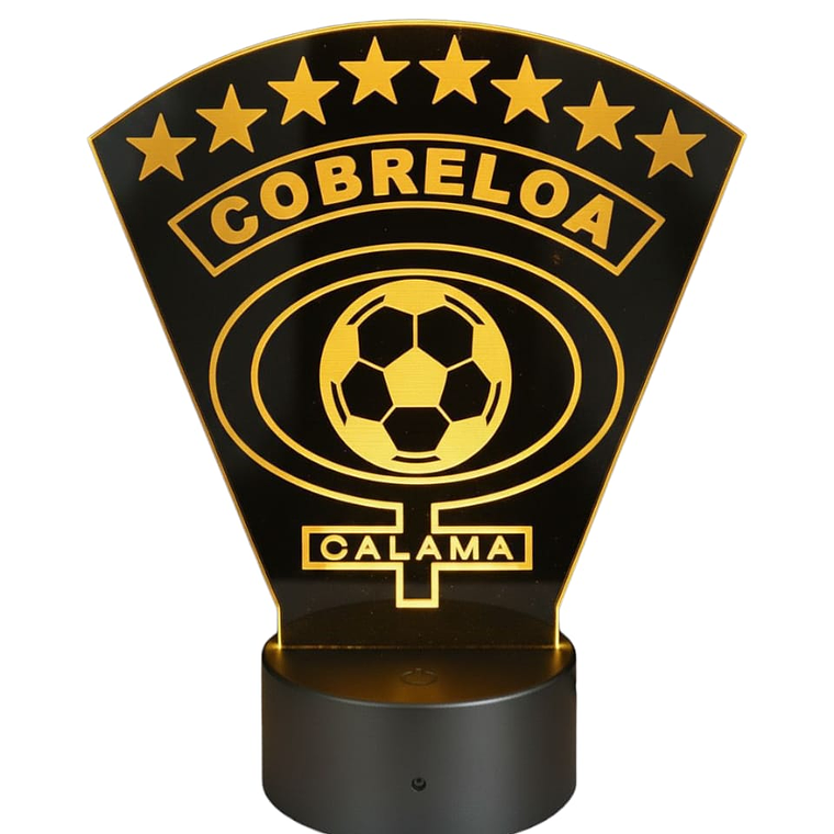 Lampara 3D Cobreloa de 7 colores 1
