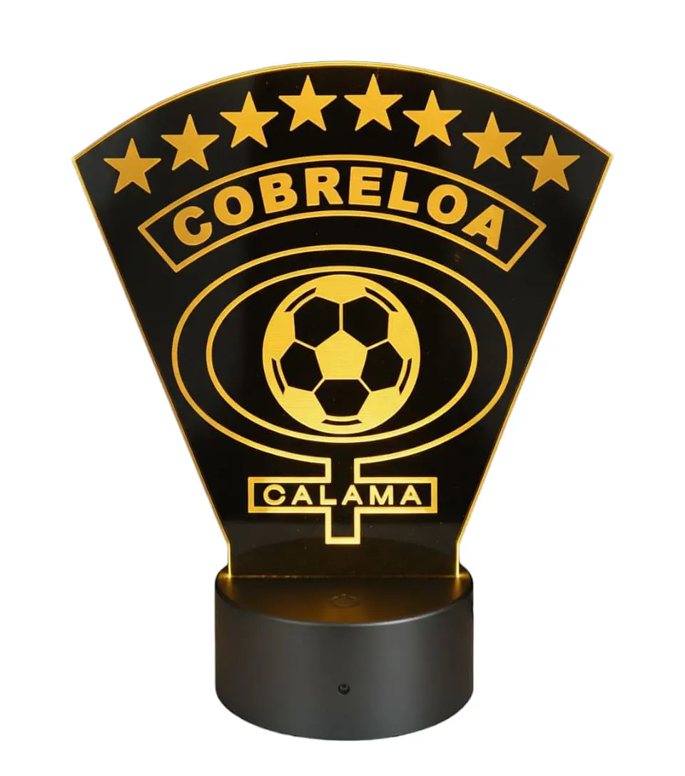 Lampara 3D Cobreloa de 7 colores 1